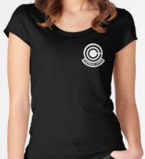 Capsule corp logo Fitted Scoop T-Shirt