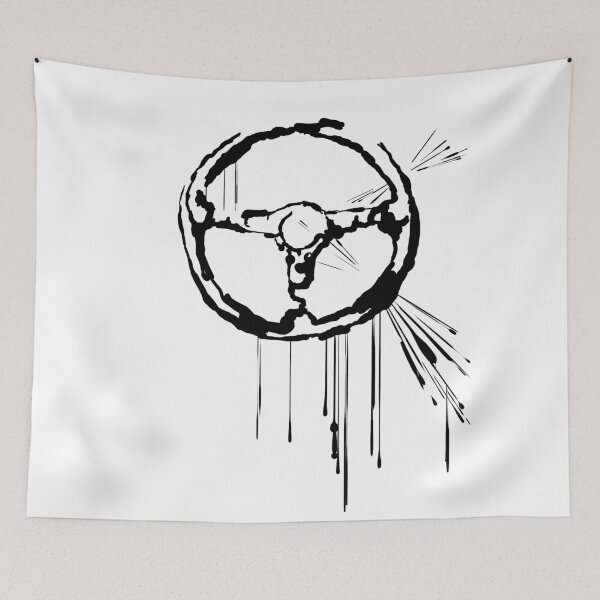 Item preview, Splatter Steering Wheel (black) designed and sold by RobertBell.