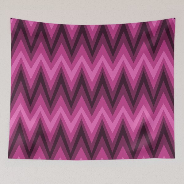 Aperçu de l'œuvre Motif Zig-Zag rose créée et vendue par nerdfelt.