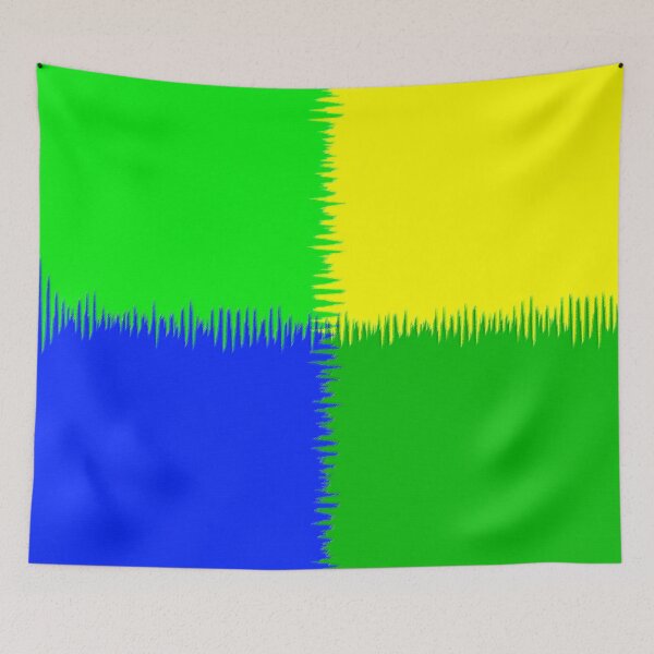 Item preview, QUARTERS-1 (Blue, Greens & Yellow)-(9000 x 9000 px) designed and sold by coloraddicted.