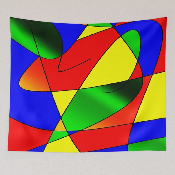 Artikelvorschau, ABSTRAKTE KURVEN-2 (Multicolor Bright-3) - (9000 x 9000 px) entworfen und verkauft von coloraddicted.