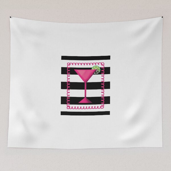 Item preview, Pink Cocktail Black White designed and sold by BeachBumFamily.