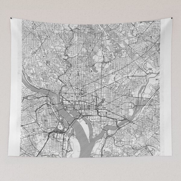 Item preview, Washington Map Line designed and sold by HubertRoguski.