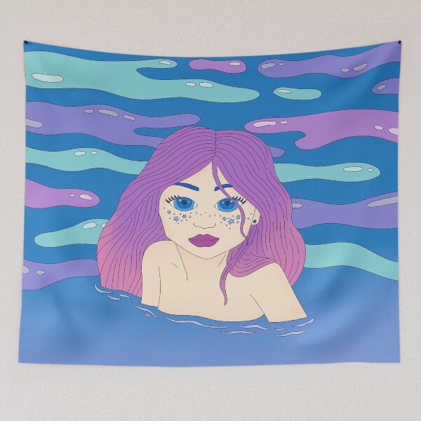 Item preview, Blue Sparkling eyes designed and sold by AriIllustrates.