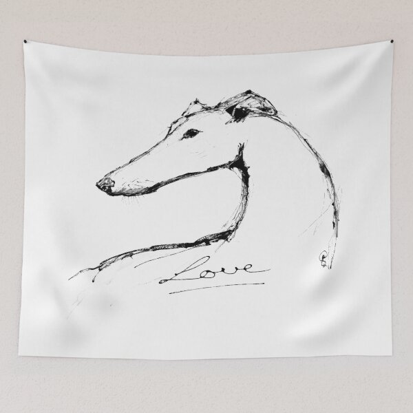 Aperçu de l'œuvre Greyhound Love créée et vendue par magnificentmuzz.