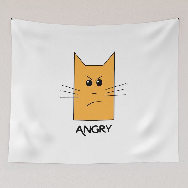 Item preview, Angry cat designed and sold by AlenaMarkaryan.