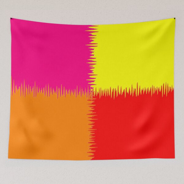 Item preview, QUARTERS (Red, Orange, Fuchsia & Yellow)-(9000 x 9000 px) designed and sold by coloraddicted.