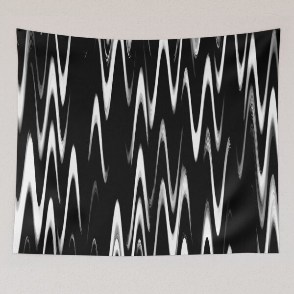 Item preview, WAVY-1 (Black & White)-(9000 x 9000 px) designed and sold by coloraddicted.