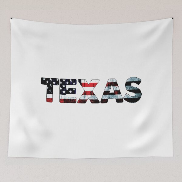 Item preview, TEXAS AMERICAN FLAG DALLAS HOUSTON FORT WORTH WACO SAN ANTONIO AUSTIN EL PASO TYPOGRAPHY designed and sold by DESTINATIONS DECAL.