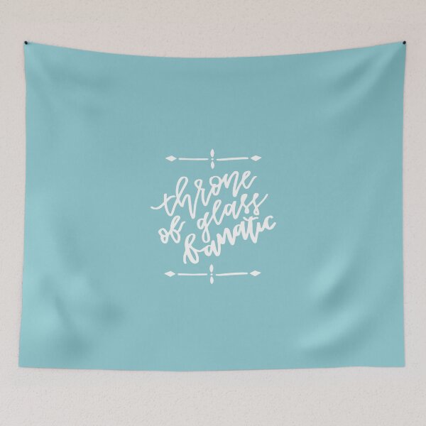 Item preview, Throne of Glass Fanatic - white on light blue designed and sold by asteriskkk.