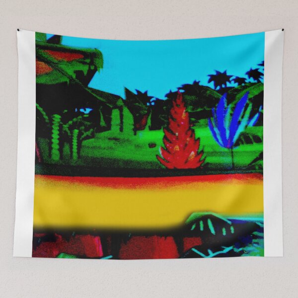 Item preview, NEON TEMPLE POP ART DESIGN IN WILD MULTICOLOR NEONS VERSION TWO BY JANE HOLLOWAY designed and sold by Jane Holloway.