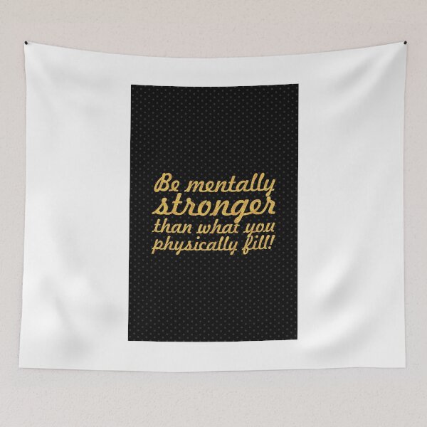 Item preview, Be mentally stronger... Gym Motivational Quote designed and sold by Powerofwordss.