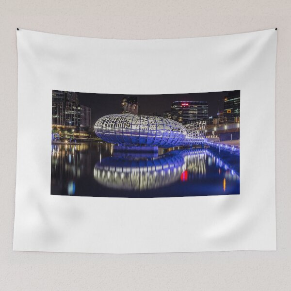 Item preview, Webb Bridge by night at the Docklands, Melbourne designed and sold by susanzentay.