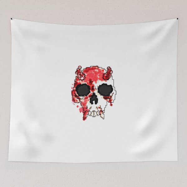 Item preview, bleeding skull designed and sold by mysteriosupafan.
