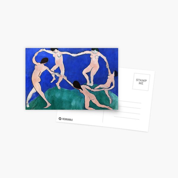 Danse (I) (Dance 1), Henri Matisse, 1910 Artwork Design, Poster Tshirt, Tee, Jersey, Postcard Postcard