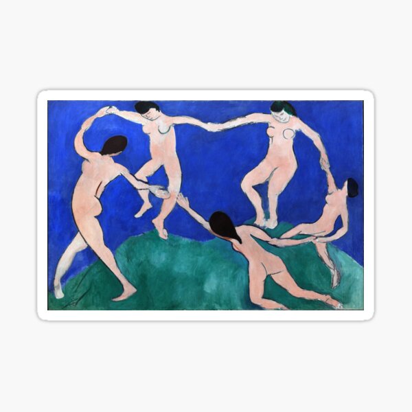 Danse (I) (Dance 1), Henri Matisse, 1910 Artwork Design, Poster Tshirt, Tee, Jersey, Postcard Sticker