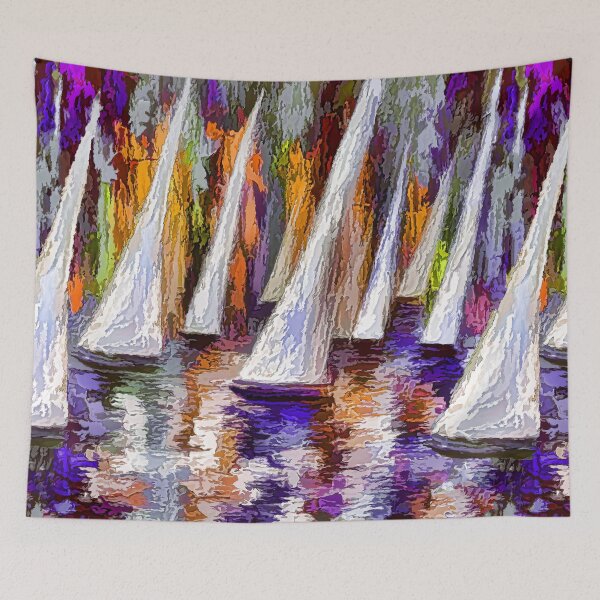 Item preview, Wind on Sails Panorama by Lena Owens designed and sold by Rocky Mountain Artistry.