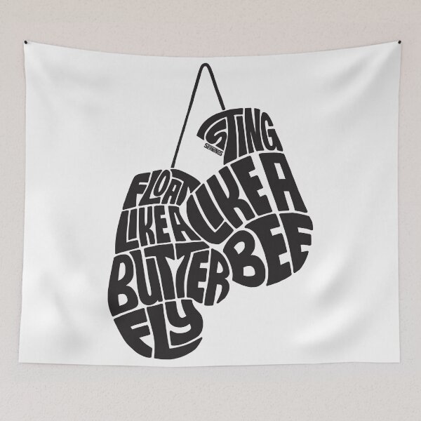 Item preview, Float Like A Butterfly, Sting Like a Bee (Black) designed and sold by seaning.