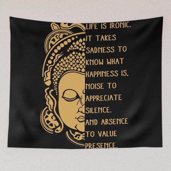 Item preview, life is ironic buddha designed and sold by ratcity.