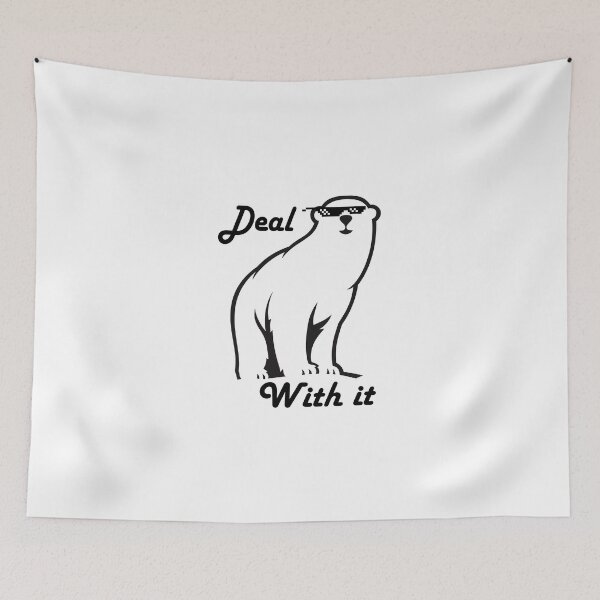 Item preview, Deal With It Polar Bear designed and sold by BillNyeIsDope.
