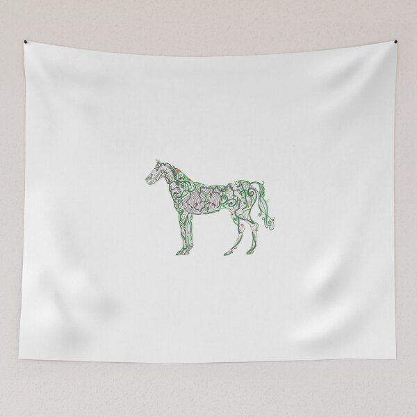 Item preview, Leafy Horse Skeleton designed and sold by ormstonart.