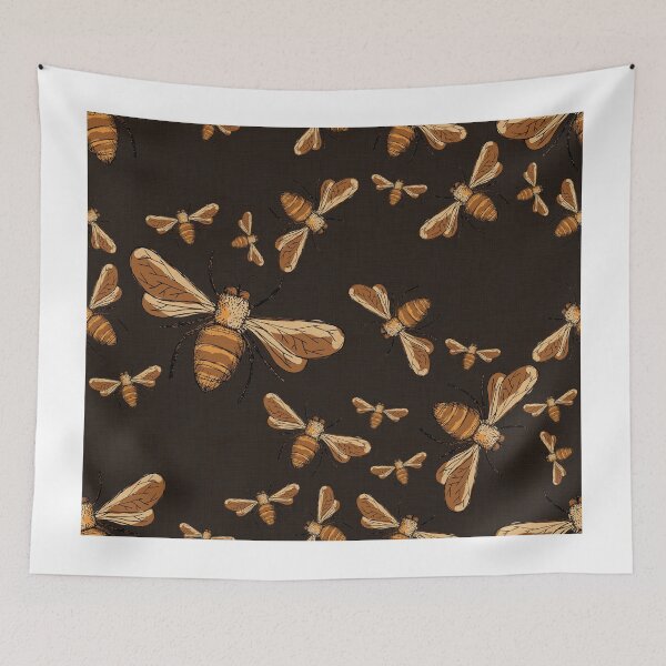 Item preview, Black and gold bees designed and sold by Laura Wright.