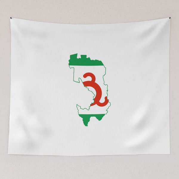 Item preview, Flag Map of Ingushetia designed and sold by abbeyz71.