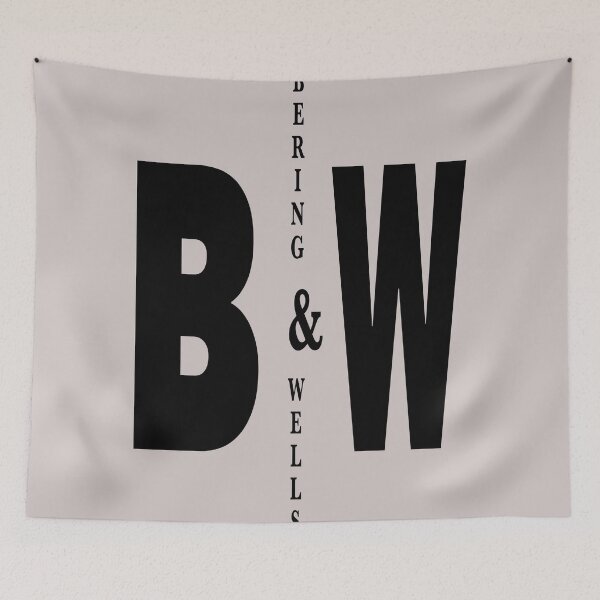 Item preview, Bering & Wells minimalist text design designed and sold by NerdyWarehouse.