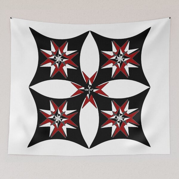 Item preview, Maltese Cross - B + W + R designed and sold by IvieLeagueJots.