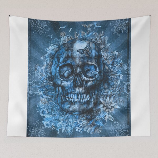 Item preview, floral skull 4 designed and sold by BekimART.