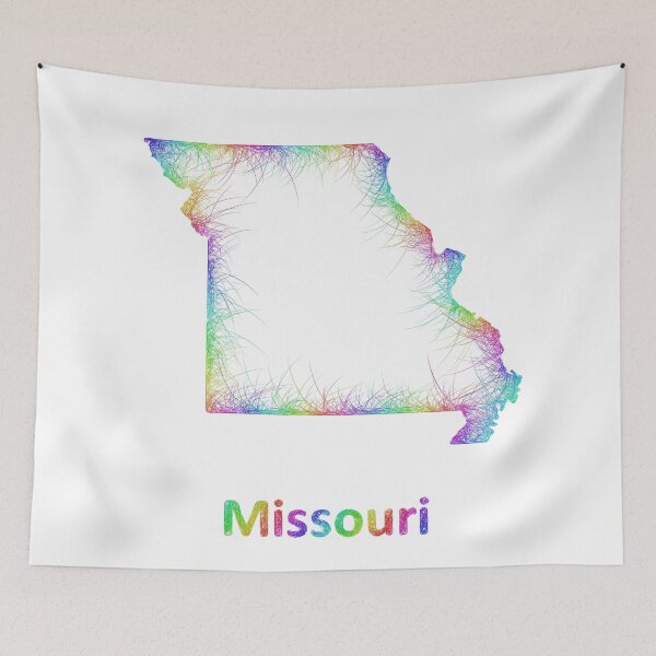 Item preview, Rainbow Missouri map designed and sold by davidzydd.