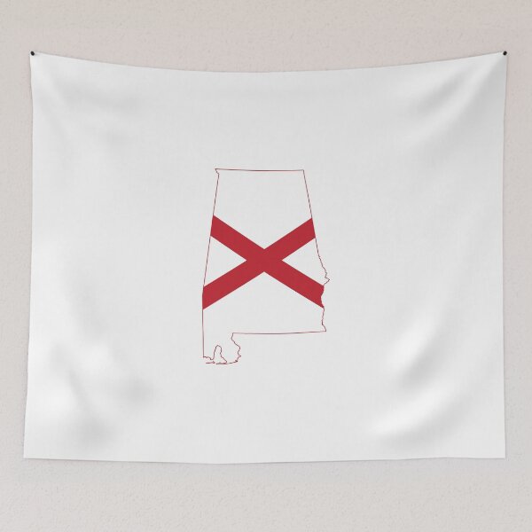 Item preview, Flag Map of Alabama  designed and sold by abbeyz71.