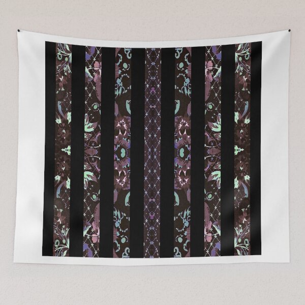 Item preview, Oriental Floral Stripes designed and sold by DFLC Prints.