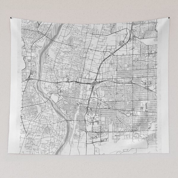 Item preview, Albuquerque Map Line designed and sold by HubertRoguski.