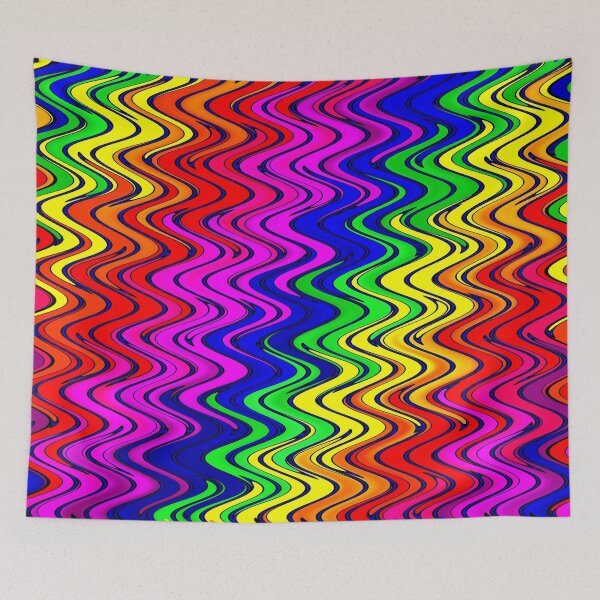 Artikelvorschau, WAVY-2 (mehrfarbig hell) - (9000 x 9000 px) entworfen und verkauft von coloraddicted.