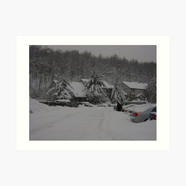Lots and lots of snow Art Print