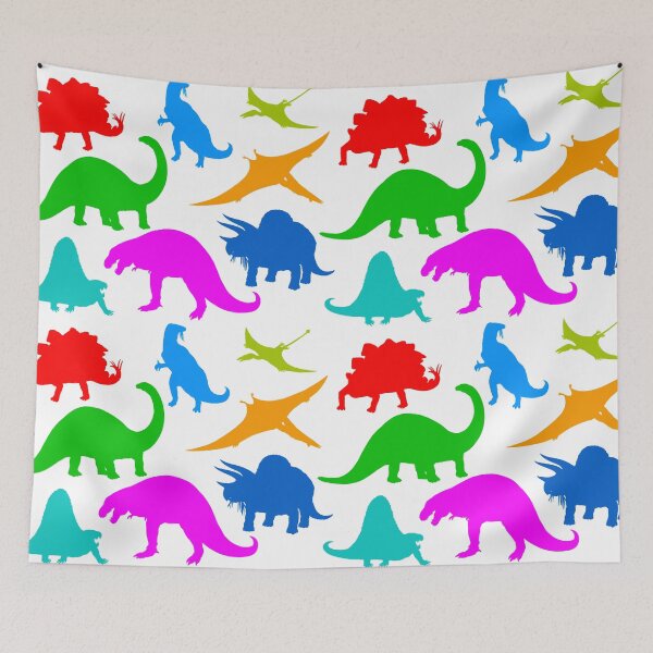 Item preview, Dinosaur Multi-coloured Pattern designed and sold by David Roland.