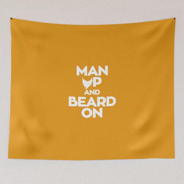 Item preview, Man up and Beard on designed and sold by trendism.