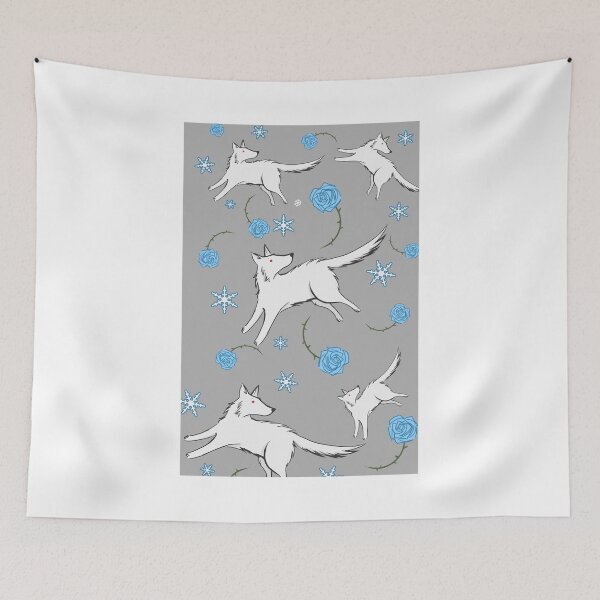 Item preview, Wolves & Winter Roses designed and sold by ratgirlstudios.