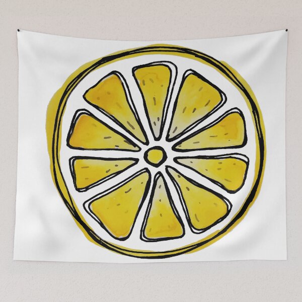 Item preview, lemon slice watercolor designed and sold by Spitfire July Doodles.