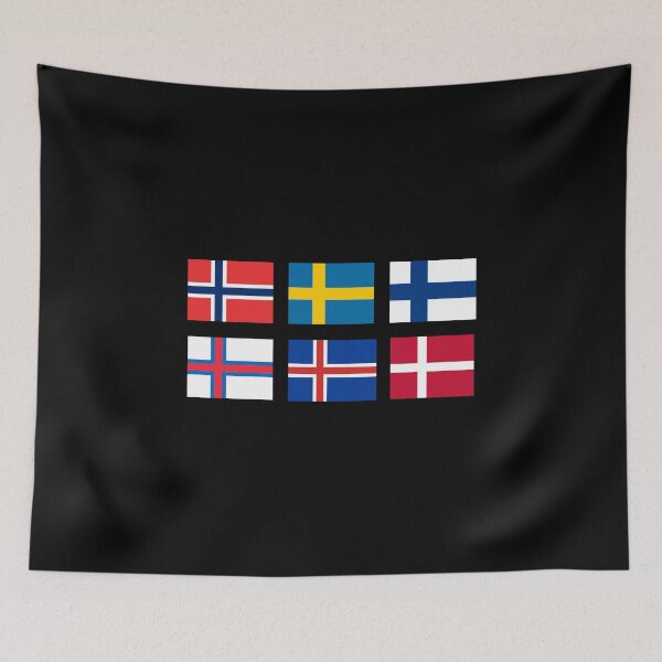 Item preview, Scandinavian flags designed and sold by dasilvawolfgang.