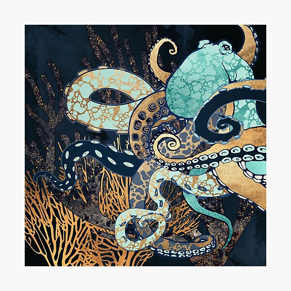 Metallic Octopus II Photographic Print