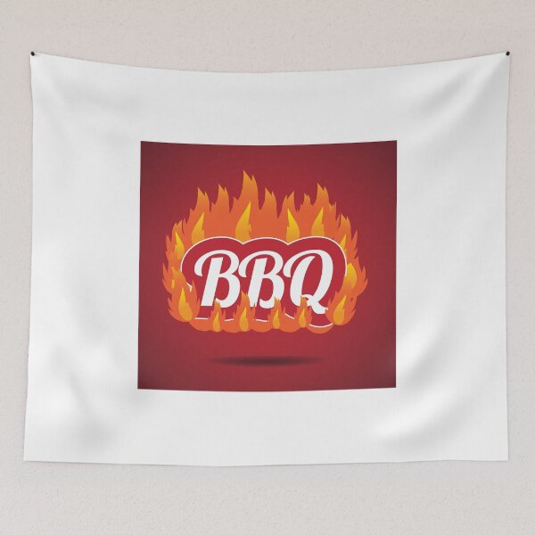 Item preview, Flaming fiery BBQ symbol designed and sold by La Cartoonista.