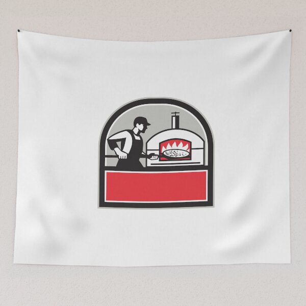 Item preview, Pizza Cook Peel Wood Fired Oven Crest Retro designed and sold by patrimonio.