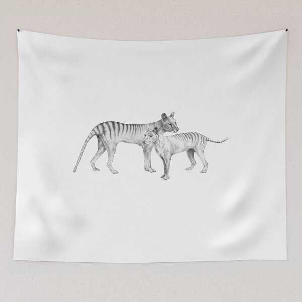 Item preview, Thylacine Pair  - Tasmanian Tiger designed and sold by EileenWorssam7.