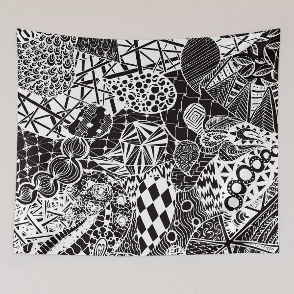 Item preview, Zentangle drawing designed and sold by Yanwun.