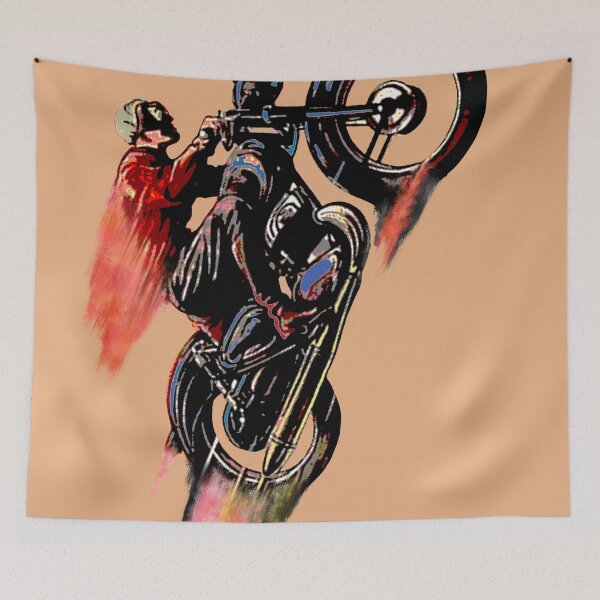 Item preview, Vintage Cafe Motorcycle Racer 1 designed and sold by morgan olk.