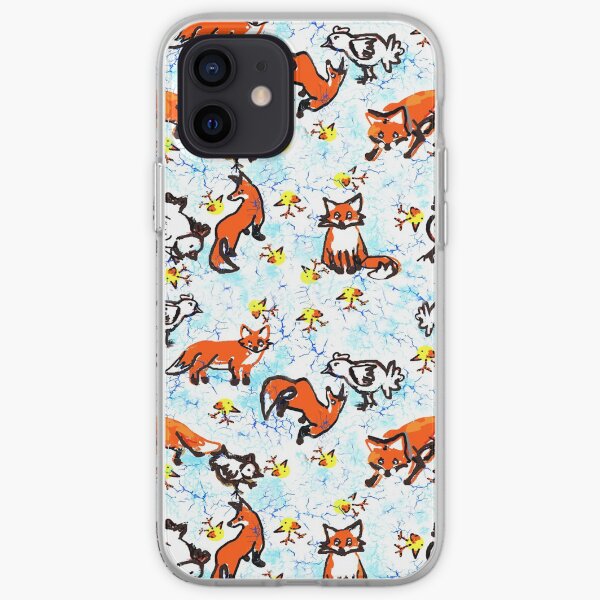 Fox and Chickens iPhone Soft Case