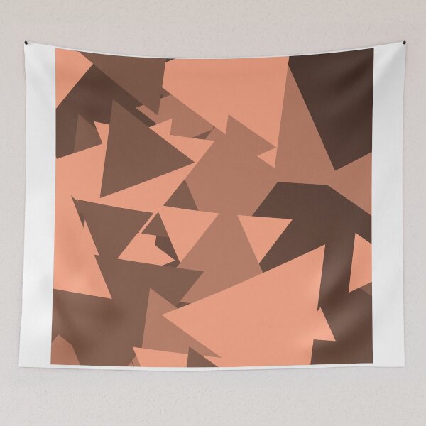 Item preview, Peach Brown Geometric Pattern  designed and sold by OCDesigns2.
