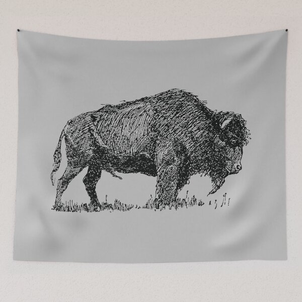 Item preview, Buffalo Bison Familly Sketch designed and sold by makari.